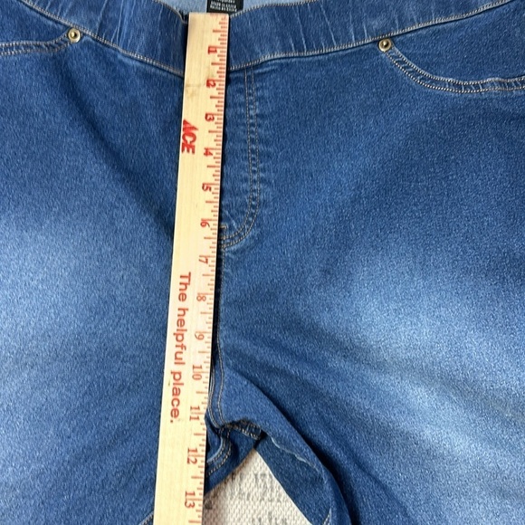 Athena Marie Pull on Skinny Leg framed hem Jeans Sz XXL - Picture 4 of 8